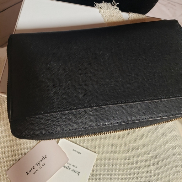Kate Spade Black Leather Wallet - Picture 3 of 9